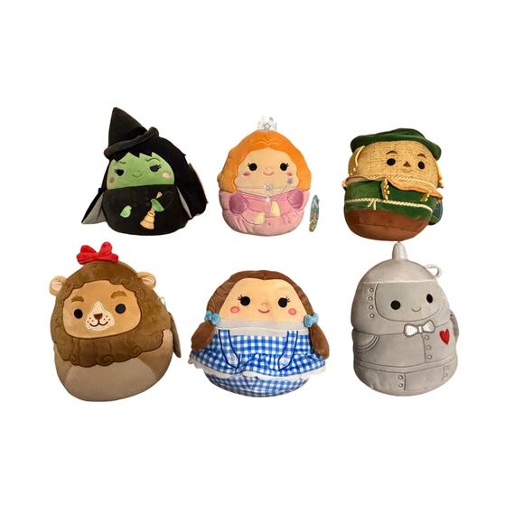 NWT Wizard of Oz lot of Squashmallow set of 6 Dorothy Christmas gift for fans - Picture 2 of 14